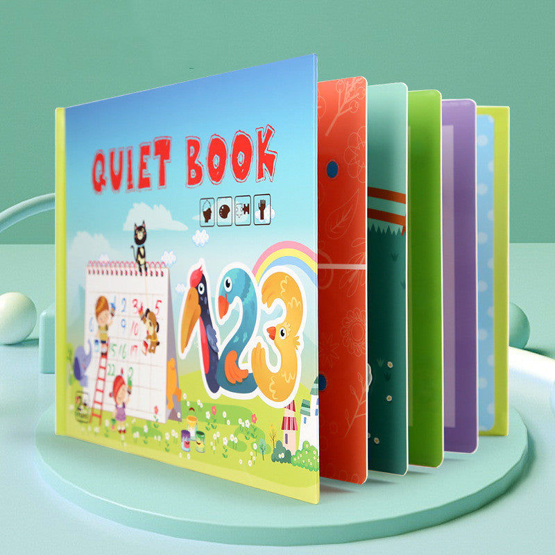 Quiet Book Kindergarten Enlightenment Stickers with Scratch