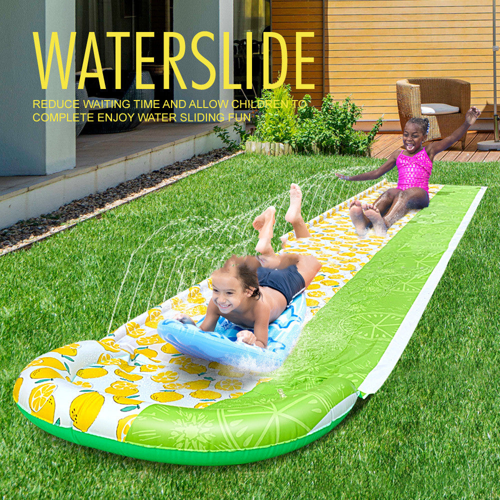 Outdoor Parent-child Lemon Single Water Slide