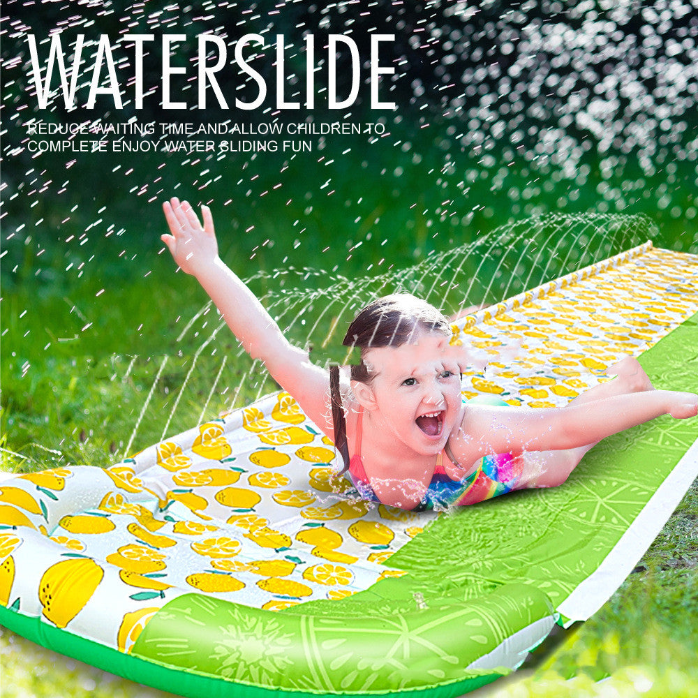 Outdoor Parent-child Lemon Single Water Slide