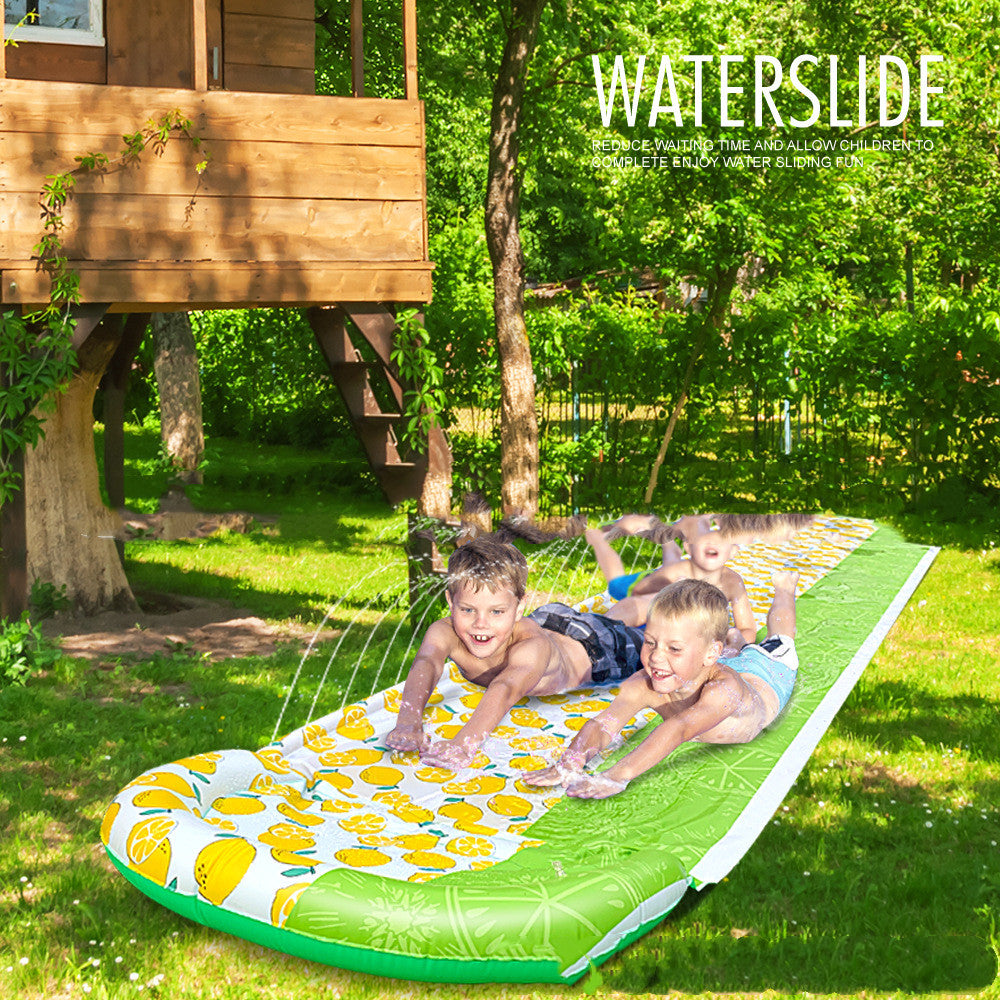 Outdoor Parent-child Lemon Single Water Slide